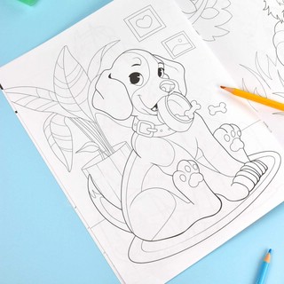 Собаки и щенки. Любимые раскраски 5