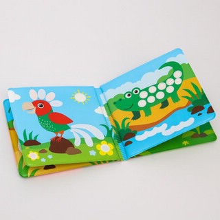 Книжка для игры в ванной 'Рисуем пальчиками: зоопарк' водная раскраска 7