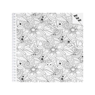 Раскраска Найди кота, Узорный мир 5