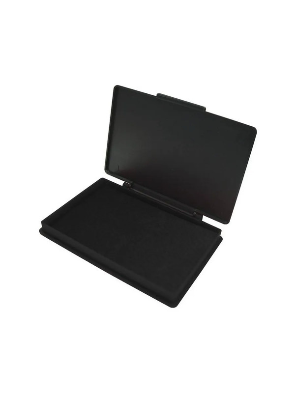 Подушка штемпельная настольная, черная, 7х11 см