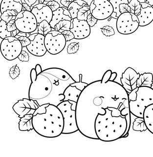 Molang. Самая милая раскраска. Очаровательные друзья 6