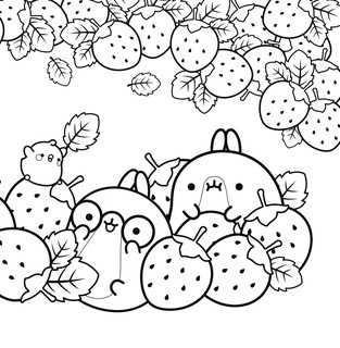 Molang. Самая милая раскраска. Очаровательные друзья 7