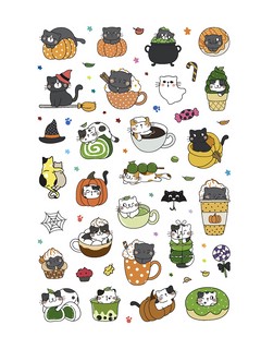 Наклейки Кот Today.Мяу стикеры (мятная обложка) 3