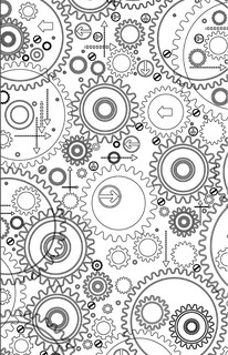 Волшебные часы и механизмы. Раскраски антистресс 13