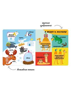 Мои первые 100 слов с окошками. Такие разные животные 4