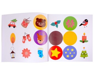 Мои первые новогодние наклейки 2+ 3