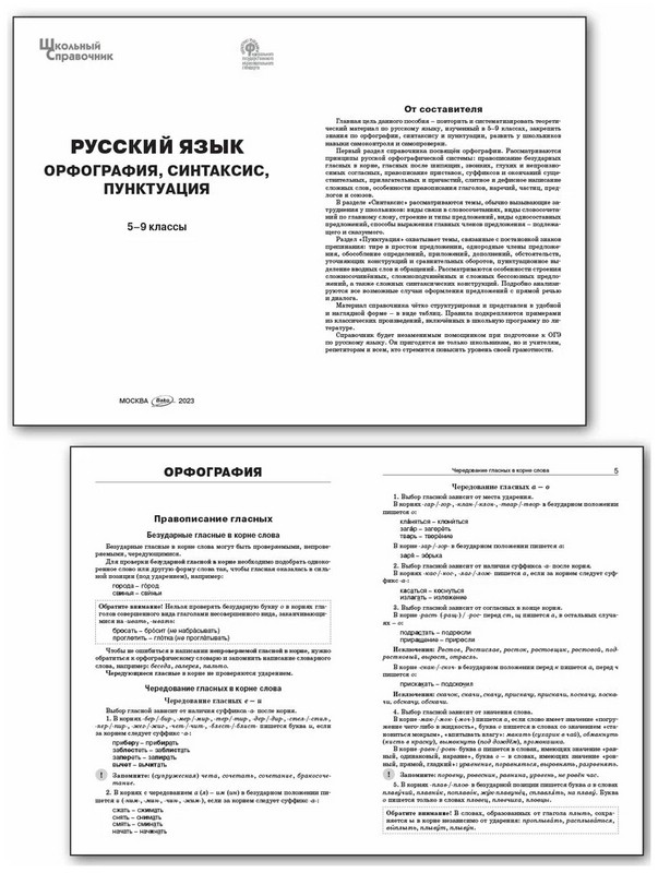 Русский язык. 5-9 классы. Орфография, синтаксис, пунктуация. ФГОС ...