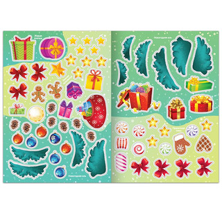 Укрась меня. 8 ёлочек, с наклейками 5