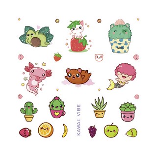 Блокнот Kawaii Vibe (розовый, авокадо) 9