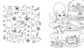 Я раскрашиваю замурчательных котят 5