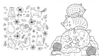 Я раскрашиваю замурчательных котят 7