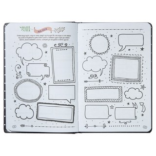 Ежедневник недатированный Bullet Journal 'Черный в горошек' шаблоны, списки, трекеры 2