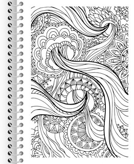 Релакс-раскраска 'Чудесные узоры в стиле Дудл' 4