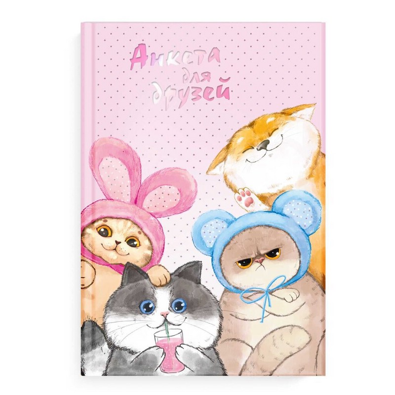 Анкета для друзей 'Веселые друзья', А5, 128 листов