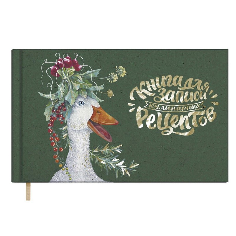 Книга для записи кулинарных рецептов 'Забавный гусь', 96 листов
