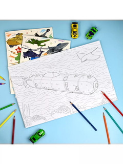 Военная раскраска для мальчиков 'Корабли' 2