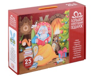 Большой новогодний подарок. Книги, игры, раскраски, головолом...