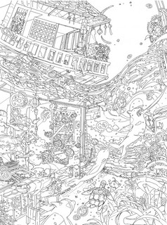 Раскраска НАРАНО. Волшебный мир аниме (девочка) 4