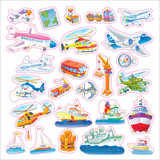 Книга с липучками. Транспорт 5