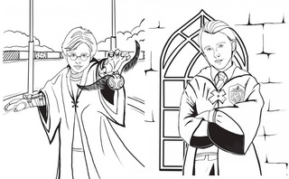 Волшебный мир Гарри Поттера. Раскраска 2