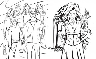 Волшебный мир Гарри Поттера. Раскраска 6