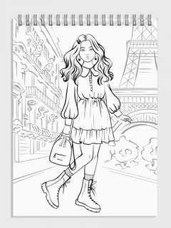 Модные девчонки. Fashion-раскраска 2