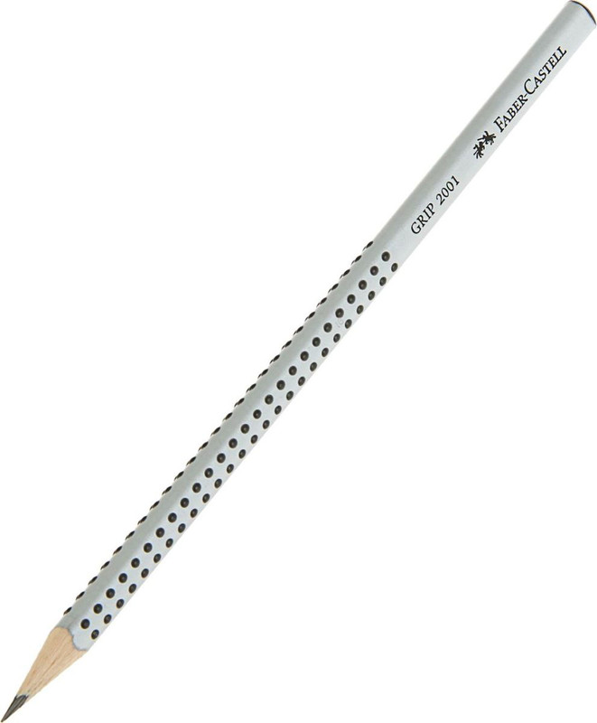 Faber-Castell Карандаш чернографитный Grip 2001 твердость 2B, цвет серый