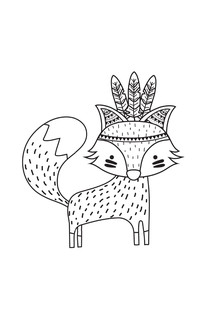 Хитрые лисята. Открытка-раскраска 2