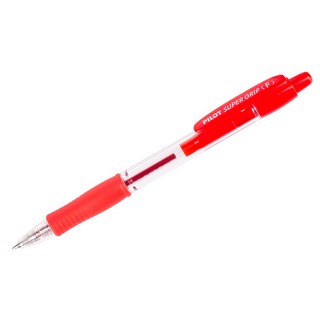 Pilot Ручка шариковая "Supergrip" красная 0.7 мм, цвет прозрачный