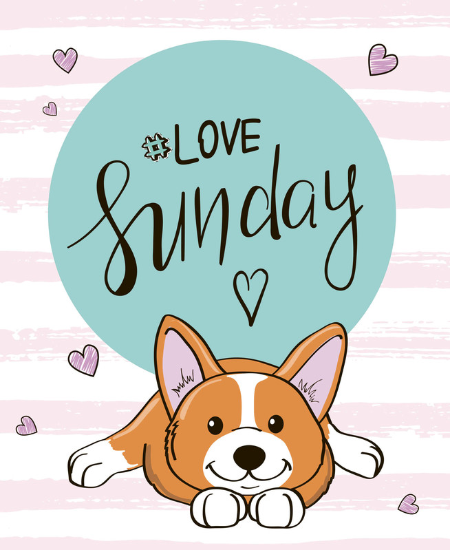 Блокнот позитивного настроения 'Love Sunday' 80 листов (корги)