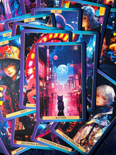 Таро Аниме Неон, 80 карт и руководство 7