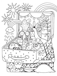 Миллион кавайных созданий, Улыбательная раскраска 3