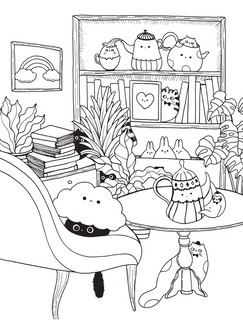 Миллион кавайных созданий, Улыбательная раскраска 4