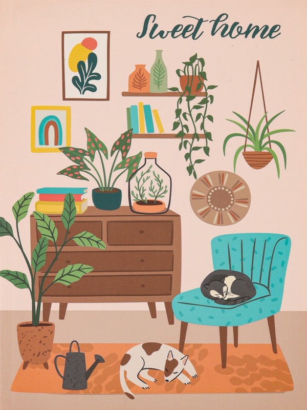 Ежедневник полезных привычек 'Милый дом', А5, 100 л, артикул 4673