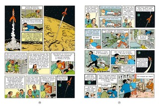 Приключения Тинтина. Первые шаги по Луне. Приключенческий комикс 2