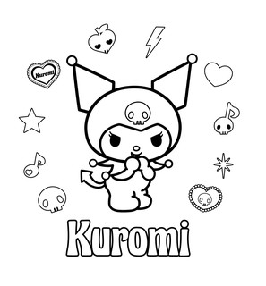 Kuromi. Большая раскраска 3