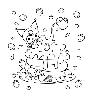 Kuromi. Большая раскраска 6