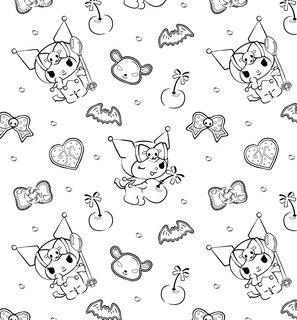 Kuromi. Большая раскраска 8