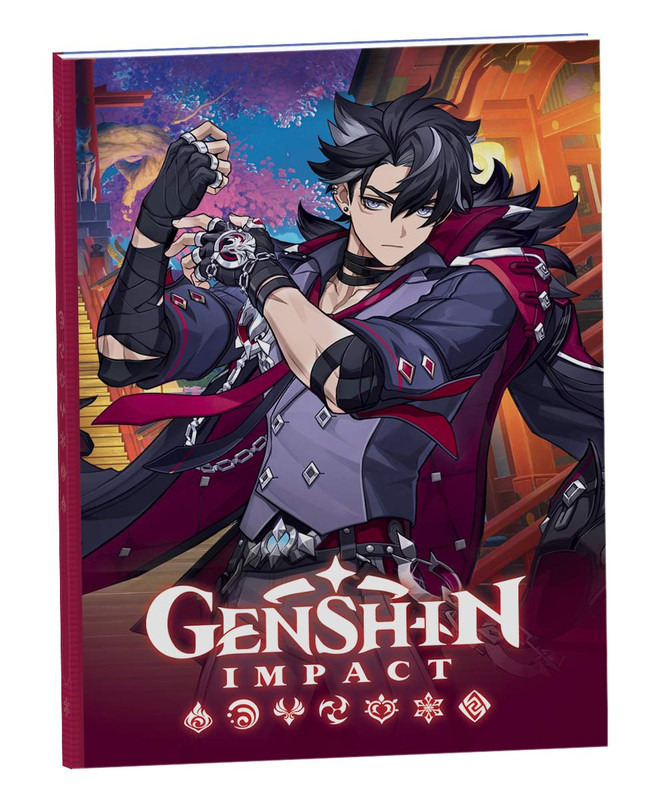 Блокнот с цитатами 'Genshin Impact Ризли' А3, 56 листов