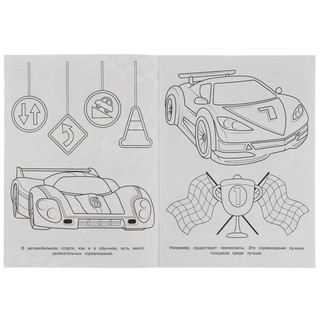 Чемпионские гонки. Бомбическая раскраская 2