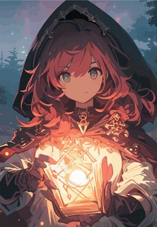 Блокнот Аниме 'Волшебный мир' (девочка с розовыми волосами) 3