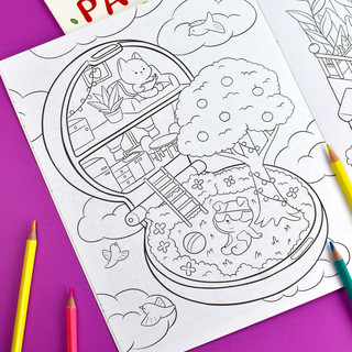 Раскраска Сказочные Домики 4