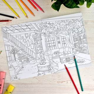 Мой волшебный дом. Интерьерная раскраска 3