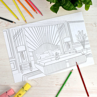 Мой уютный дом. Интерьерная раскраска 3