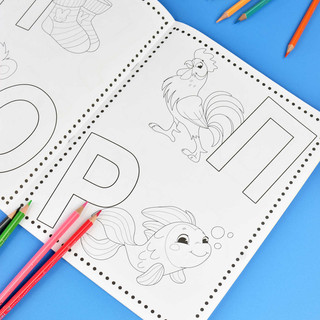 Раскраска Учим буквы 4