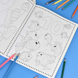 Раскраска Учим цифры 4