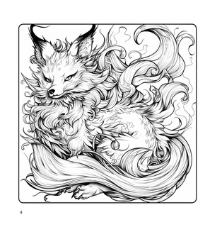 Кицунэ. Рисунки для медитаций 6