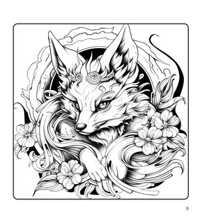 Кицунэ. Рисунки для медитаций 7