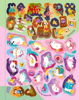 Виммельбух с наклейками. Волшебная книга 6