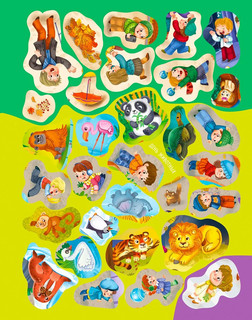 Виммельбух с наклейками. Праздники для малышей 8